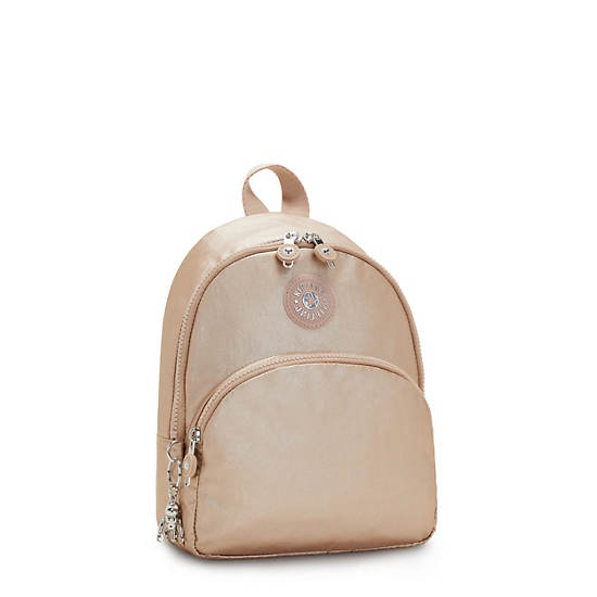 Kipling Paola Small Metallic Ryggsekk Gull | NO 1615XY